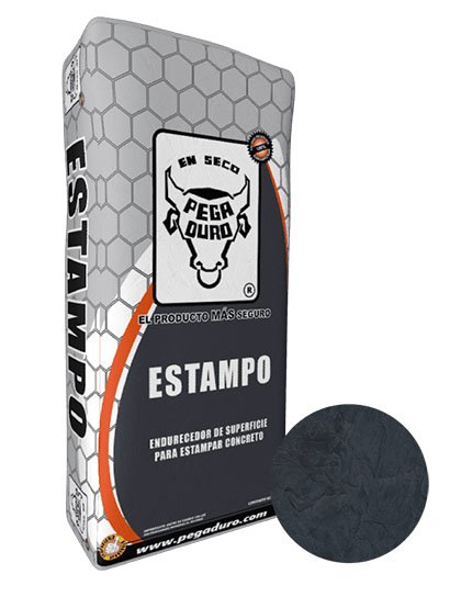 ESTAMPO ENDURECEDOR ESTAMPAR CONCRETO 10KG NEGRO