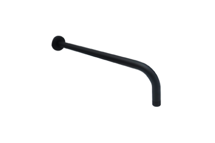 CUELLO P/REGADERA ACERO NEGRO 40CM
