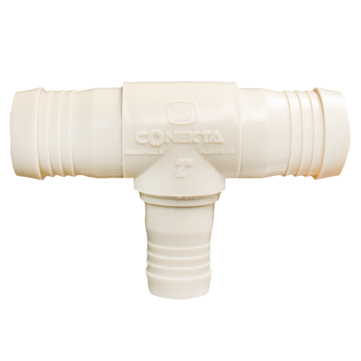TEE REDUCIDA INSERCION PLASTICO 2 X 1 1/2
