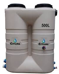 CAPTADOR DE AGUA DE LLUVIA 500 LTS
