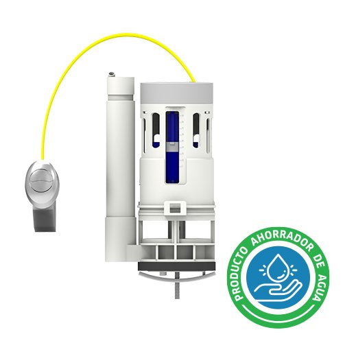 VALVULA DE DESCARGA DUAL FLUSH COFLEX P-B6034 DE 2 PARA SANITARIO DE 1 PZ CON BOTON FRONTAL/LATERAL