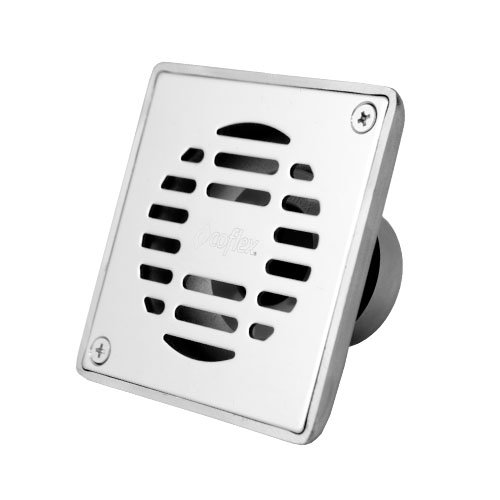 COLADERA CUADRADA COFLEX PC-303 DE 10CM CUERPO DE ACERO PARA TUBERIA 2 DRENAJE NORMA MEXICANA