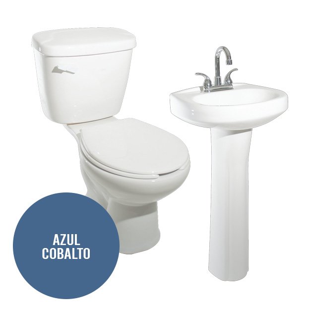 PEDESTAL PARA LAVADO BALI AZUL COBALTO
