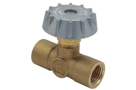 VALVULA AGUJA/H X H VOLANTE 1/4 X 1/4"