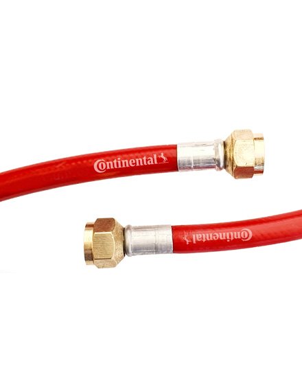 MANGUERA ROJA ALTA PRESION PARA GAS 3/8 X 3/8 1 MT