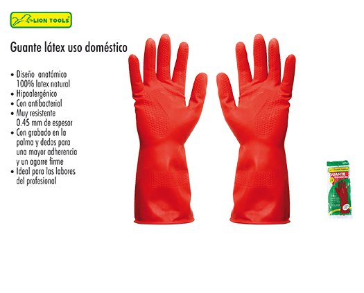 GUANTE LATEX USO DOMESTICO CHICO