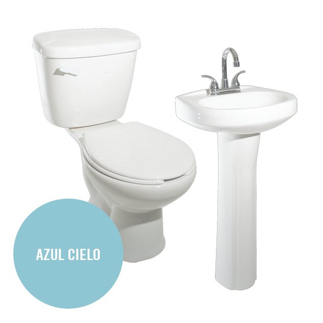 PEDESTAL PARA LAVADO BALI AZUL CIELO