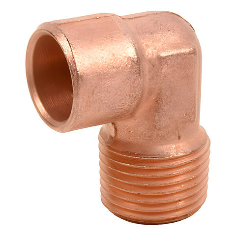 CODO 90 DE 3/4 DE COBRE A ROSC. EXT.