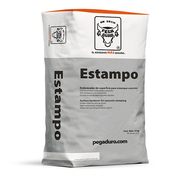 ESTAMPO ENDURECEDOR ESTAMPAR CONCRETO 10KG PEGADURO