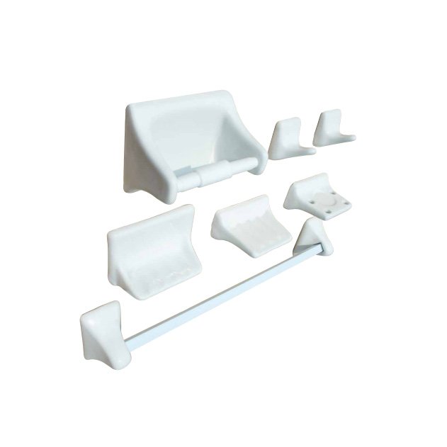 JUEGO ACCESORIOS CERAMICO CERAMOSA 6PZ MARFIL