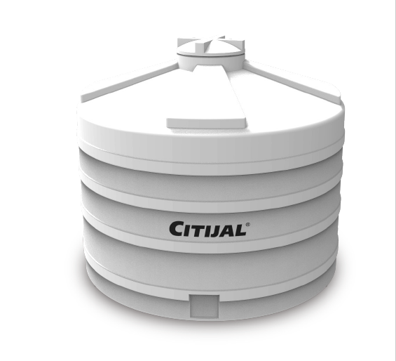CISTERNA VERTICAL 10000LTS BLANCA DE POLIPROPILENO SIN ACCESORIOS