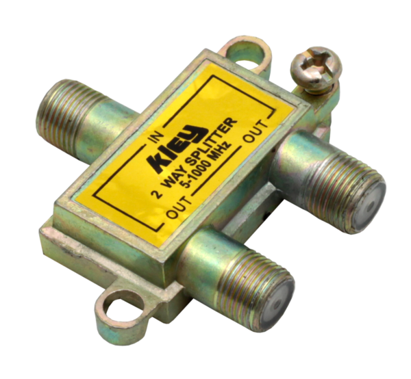 DIVISOR DE 2 SALIDAS P/TV METALICO