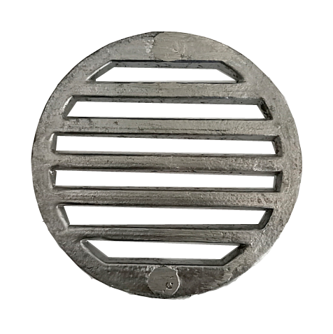 REJILLA REDONDA DE ALUMINIO SATINADA DE 4
