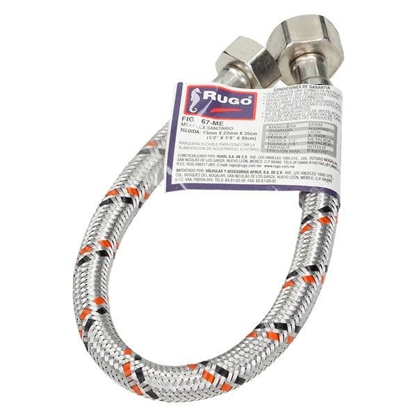 MAXIFLES EXTRALARGO SANITARIO TRAM. ALUM. INS. LATON 1/2X7/8X60 CM