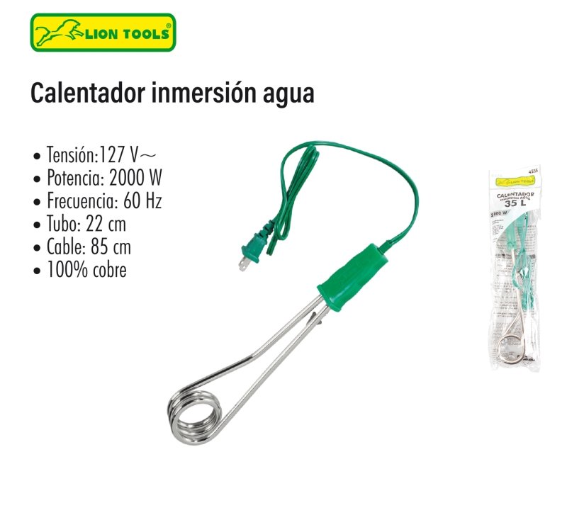 CALENTADOR INMERSION AGUA #9
