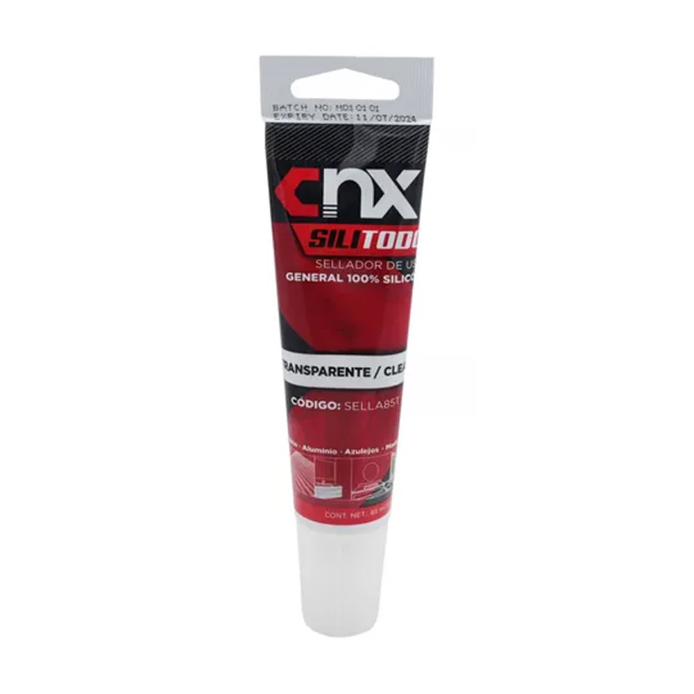 SILICON ADHESIVO SILICON DE USO GENERAL TRASPARENTE 85ML (3oz) TUBITO