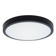 PLAFON DE LED NEGRO SOBREPONER 24W
