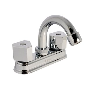 MEZCLADORA PARA LAVABO DE 10 CM CIERRE 90° ACABADO CROMO MANERAL RHIN