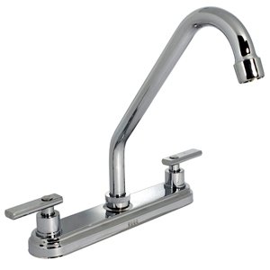 MEZCLADORA P/FREGAADERO AL PISO 90° ACABADO CROMO