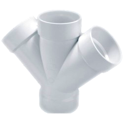 YEE DOBLE PVC 4 X 4 X 4 X 4"