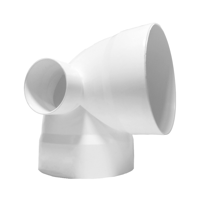 CODO PVC 4 X 4 X 90 SALIDA LATERIAL A 2" (50MM)