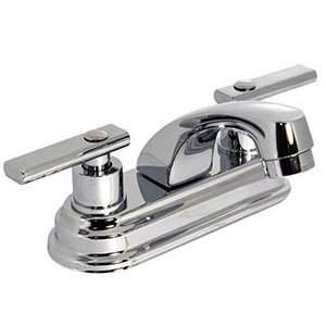 MEZCLADORA P/LAVABO DE 10CM CIERRE 90° ACAB CROMO MANERAL DANUBIO