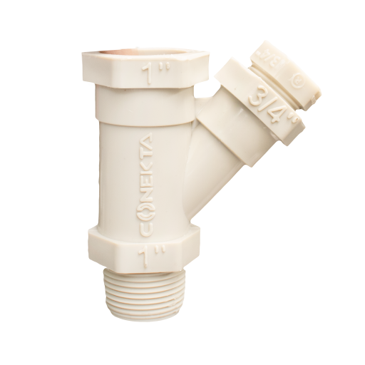 YEE INSERCION PLASTICO P/BOMBA DE 1" C/TAPON