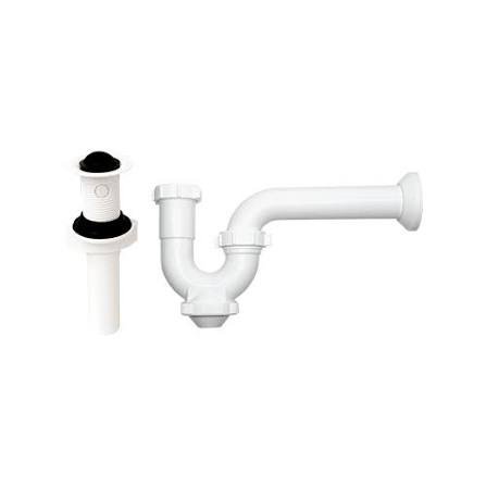 TRAMPA DE REGISTRO COFLEX P-B9001 BLANCA DE 1 1/2 PARA LAVABO CON CONTRA PH-202