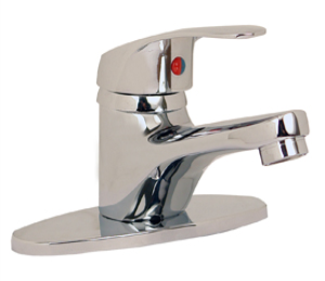 MEZC. MONOMANDO P/LAVABO 4'' C/CUB A. LATÓN