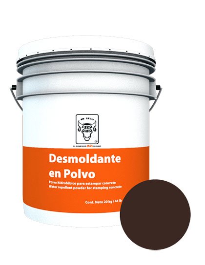 DESMOLDANTE ANTIGUO EN POLVO PARA ESTAMPAR CAFE 20KG