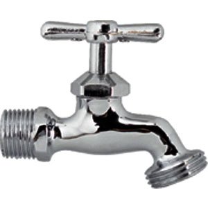 LLAVE C/ROSCA P/MANGUERA CROMO 13 MM CONX. MACHO