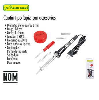 CAUTIN TIPO LAPIZ C/ACCESORIOS 30W