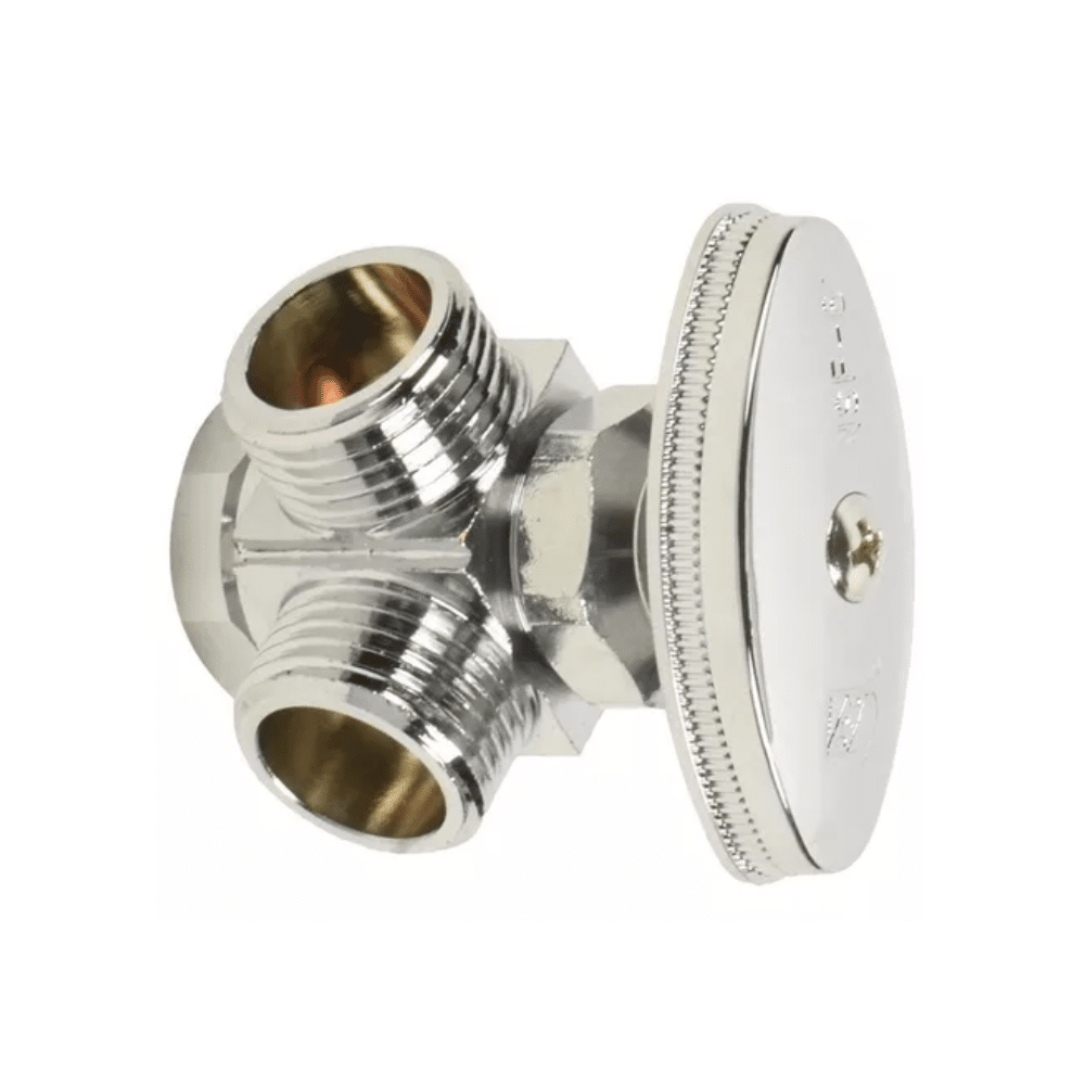 LLAVE DE CONTROL 2 SALIDAS MULTIVUELTA 1/2 FNPT X 1/2M X 1/2 M. DE AGUA