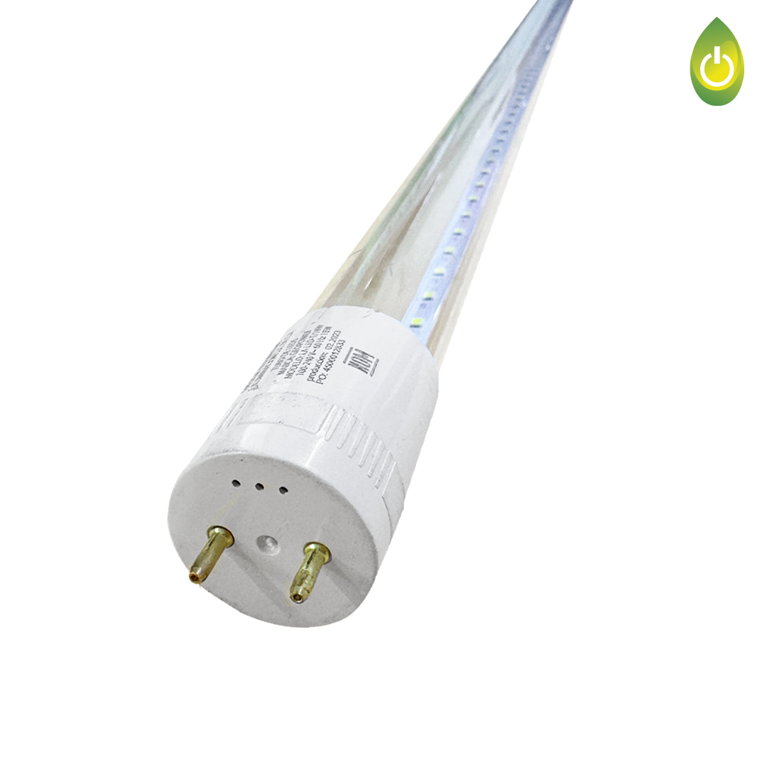 TUBO T8 TRANSPARENTE LED 1,2M 18W 30,000 HRS LUZ DE DIA