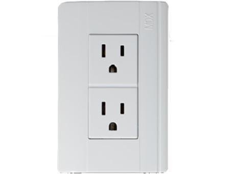 CONTACTO DUPLEX CON PLACA