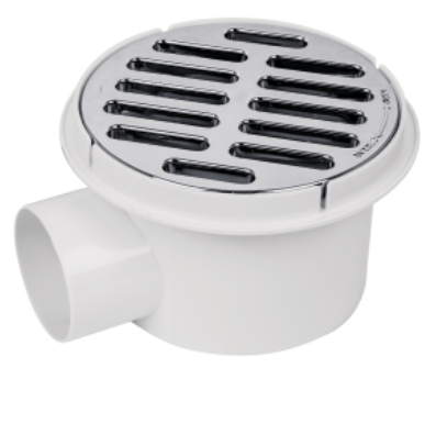 COLADERA DE BOTE PVC CON 1 SALIDA