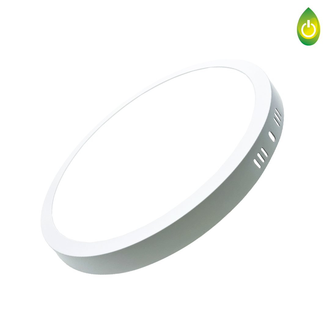 PANEL SOBREPONER LED REDONDO 18W LUZ DE DIA