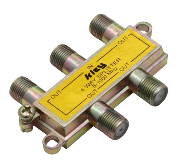 DIVISOR DE 4 SALIDAS P/TV METALICO