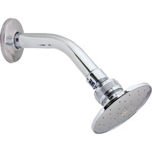 REGADERA NAPOLES 3 1/2 C/BRAZO Y CHAP. METAL.