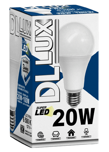 FOCO "DL LUX" 20W TIPO A - LED A BULBO
