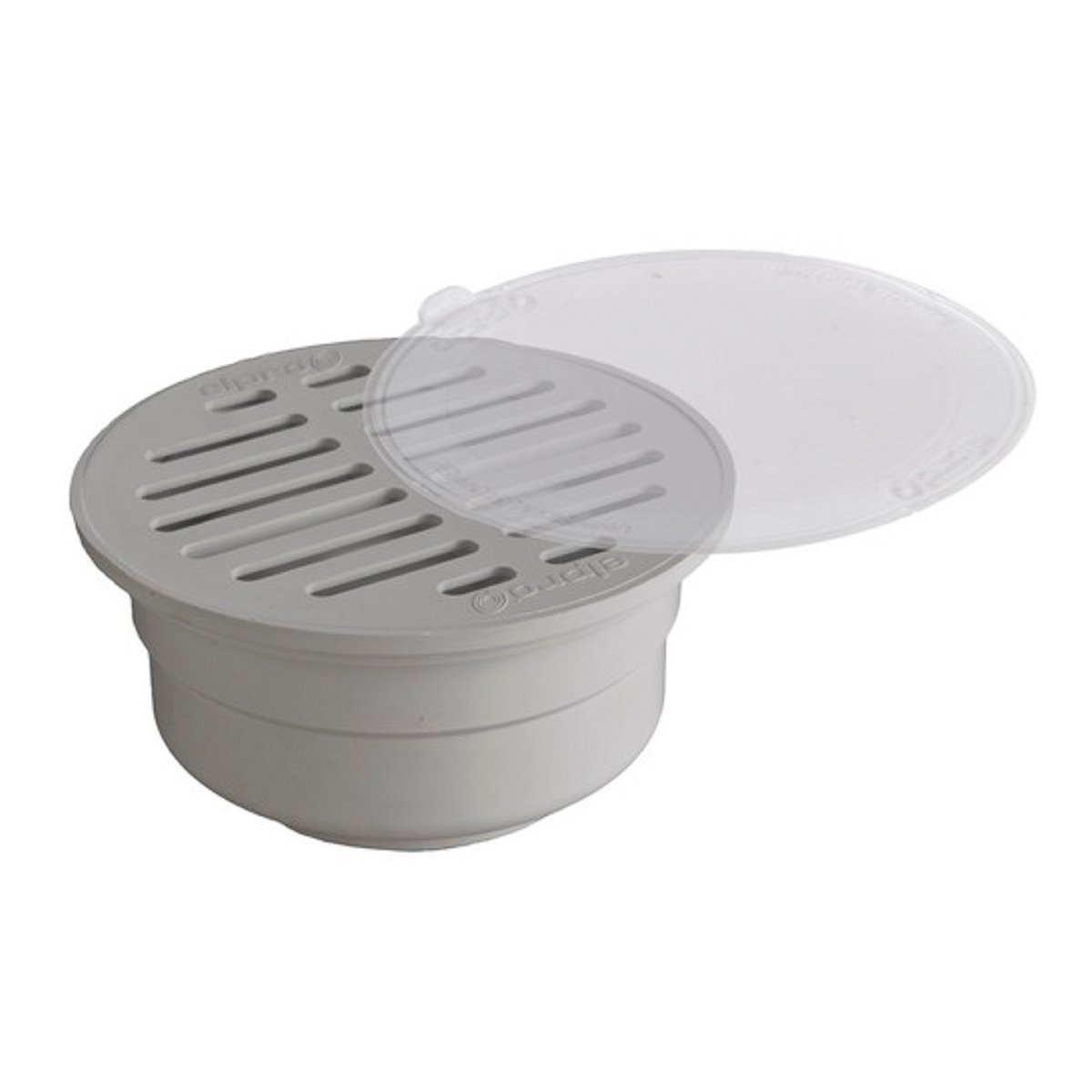 COLADERA FIJA C/REJILLA BLANCA
