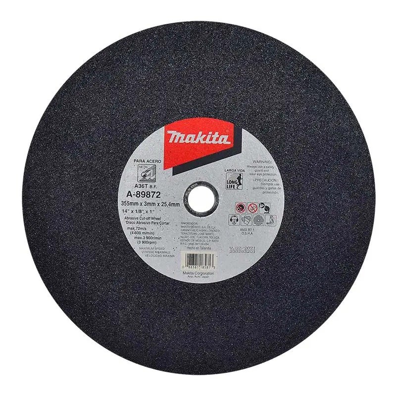 DISCO CORTE METAL MAKITA 14" ROJO Modelo: A-89872