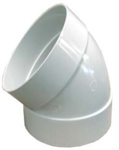 CODO PVC 4" (110mm) X 45