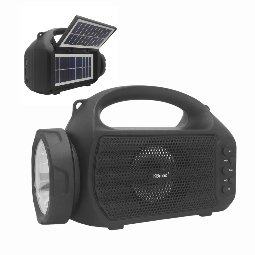 BOCINA CON LAMPARA, CARGADOR DE BATERIA SOLAR, RADIO, REPORDUCTOR, RECARGA SOLAR KTS2202