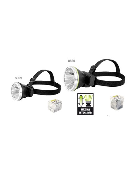 LINTERNA RECARGABLE CABEZA 600LM 10W LITIO ALUM.